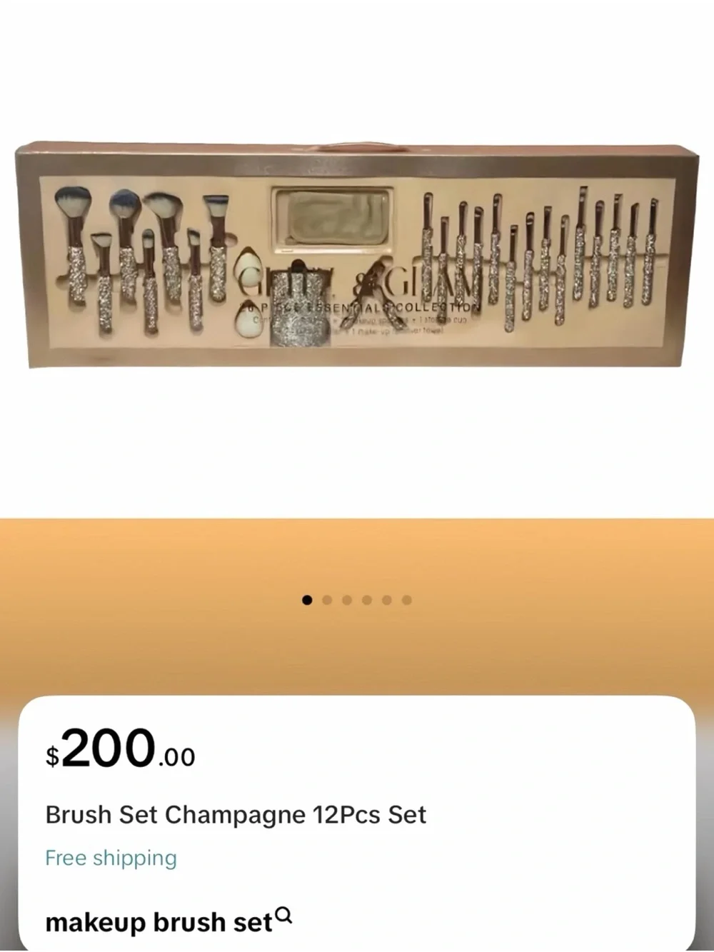 26-Piece Rose Gold Makeup Brush Set with Case